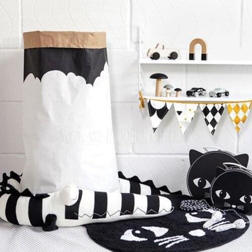 Newborn Baby Braided Crib Bumper Soft Striped Crocodile Pillow Long Baby Nursery Bedding Cushion Knot Plush Pillow