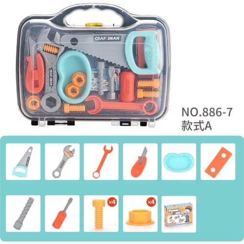 Repair Tool Toys For Boys Pretend Play Toolbox Kit Game Children Toy Drill Screwdriver Engineer Role Play Simulation Tools Set