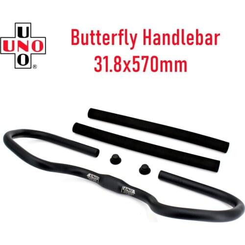 UNO Butterfly Road Bicycle Handlebar Mountain Bike 31.8 *570mm Handlebar with Cover Bicycle Parts