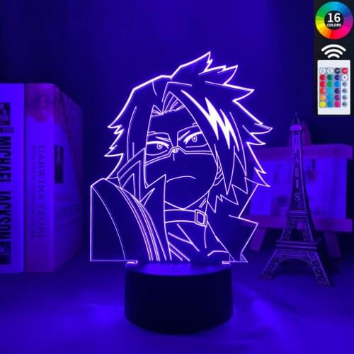 Anime Led Night Light Lamp My Hero Academia Denki Kaminari For Bedroom Decor Birthday Gift Manga My Hero Academia Denki 3d Light