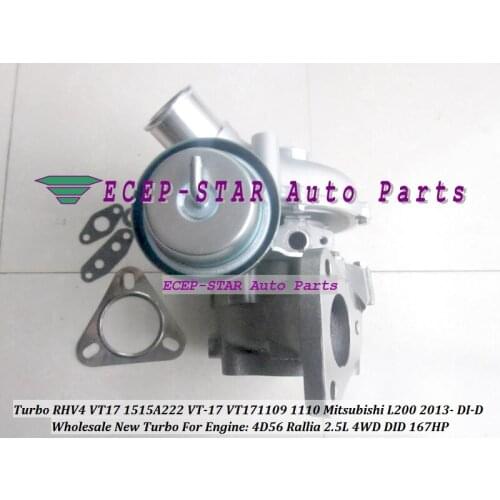 RHV4 VT17 1515A222 VT-17 VT171109 VT171110 Turbo Turbocharger For Mitsubishi L200 2013- DI-D 4D56 Rallia 2.5L 4WD DID 167HP