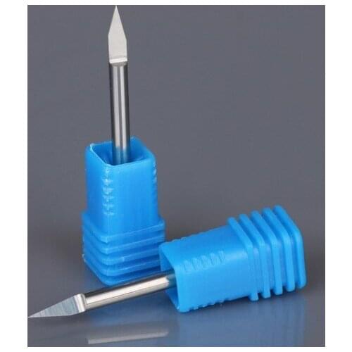 10pcs/Set 1/8 3.175mm 10-90 angle V Shape Flat Bottom Carbide Engraving Milling Cutters Spiral Bit CNC Router bits tools knife