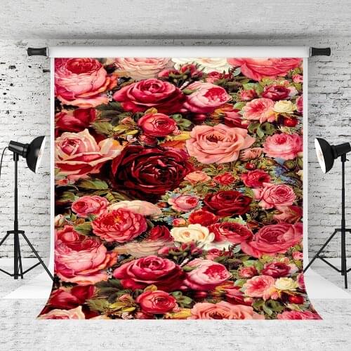 VinylBDS Flowers Backdrops Valentines Backgrounds Washable Children Backdrops For Photography Fondos For Newborn