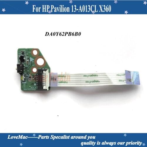 High quality original DA0Y62PB6B0 For HP Pavilion 13-A013CL X360 Power Button Board 100% tested