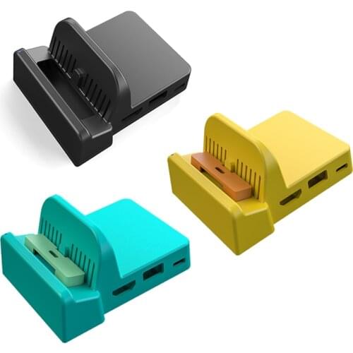 1 Set Portable Charging Dock Stand With Buffer Spring Function Replacement Charging Dock Station For Nintendo Switch/Switch Lite