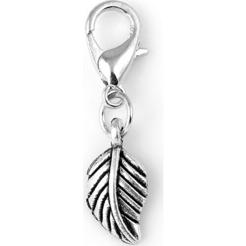 Factory Price!! New Floating Locket Feather Charms Fit Floating Cheap Lockets Jewelry CM443