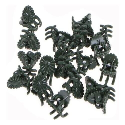 50Pcs/lot Plant Fix Clips Orchid Stem Vine Support Flowers Tied Branch Clamping