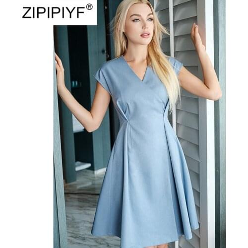 New Fashion Embroidery Womens Summer Dress Robe Ladies Sleeveless Temperament Slim Round Neck High Waist Dress Vestidos E014