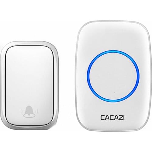 1 Button 1 Receiver Self-powered Wireless Doorbell Waterproof Chimes US EU UK Plug Home Door Call Bell No Battery