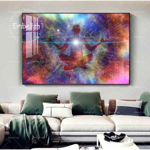 1 Pieces Abstract Lord God Buddha Space HD Print Canvas Oil Painting For Living Room Modern Home Decor Wall Art Pictures Artwork