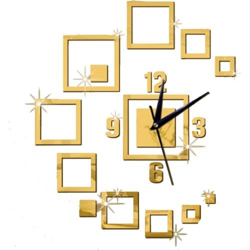 1X Acrylic Environmental Protection Wall Sticker Wall Clock Acrylic Clock Acrylic Wall Clock For Surface Decoration 55*45cm