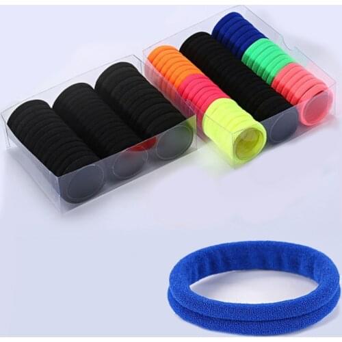 40/60 Pcs Hair Bands for Girls Cute Hair Ties Cotton Elastic Hair Band Women Hair Accessories Soft Ponytail Holder 2021
