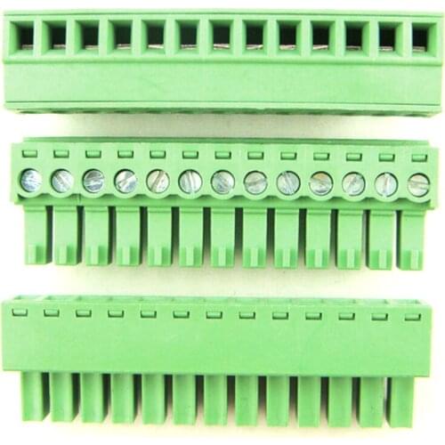 Free shipping (10pcs/lot) 15EDG-3.81-13P 13Pin Plug Screw Terminal Block ROHS connector 3.81mm