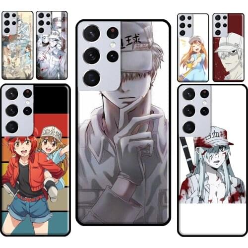 Cells at Work Phone Case For Samsung Galaxy S21 S20 FE Note 10 S8 S9 S10 Plus Note 20 Ultra Back Cover