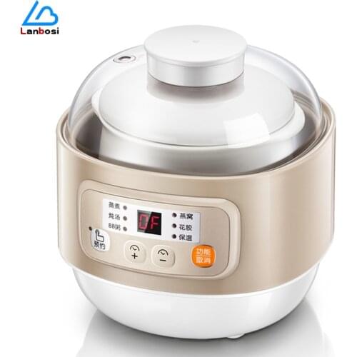 Baby Food Supplement Pot Water-Proof Electric Stew Pot Household Ceramic Liner Electric Stew Pot