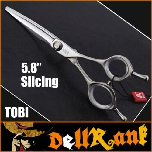 Taiwan Top Brand "TOBI" 5.5 Inch Professional Hairdressing Scissors High Quality Curved Blade Shears For Pro Styling Tools T-10
