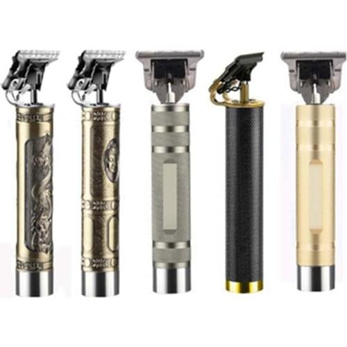 Hair Trimmer Professional 0mm Rechargable Hair Clipper Electric Barber Clipper Men Cordless Powerful Carving Haircut Machine