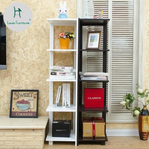 Louis Fashion Bookcases Modern Simple Living Room Bedroom Corner European Creative Landing Rack