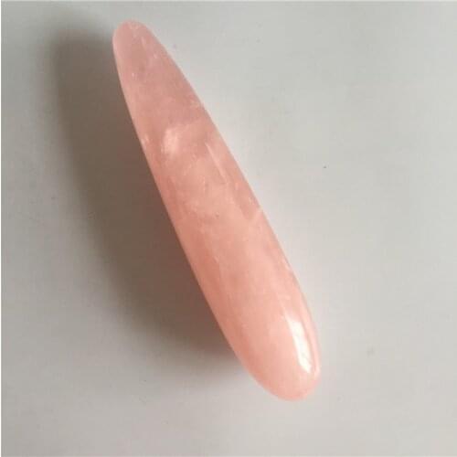 Natural pink crystal hand-carved quartz crystal massage