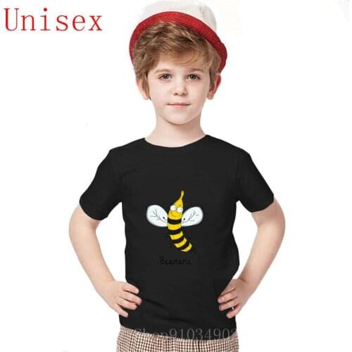 New Fashion kids T-Shirt Beenana - Bee + Bananaa Print Short Sleeve kids clothes boys Casual Funny homme t shirt Cute Tops Tee