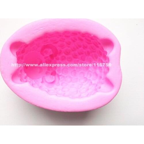 New! Free Shipping Sheep Shaped Silicone Mold Cake Decoration Fondant Cake 3D Soap Mold Food Grade Silicone Mould 214