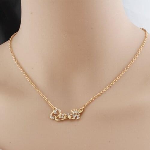Letter pendant necklace female Korean style necklace temperament fashion jewelry wholesale