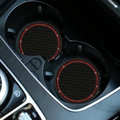 2c Car Cup Holder Coaster 2.75In Anti Slip Pad Insert Drink Coaster Interior