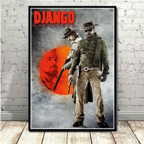 Poster And Prints Quentin Tarantino Django Unchained Classic Movie Film Art Painting Wall Pictures For Living Room Home Decor