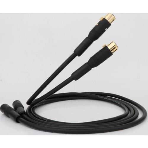 Preffair X418 Gold plated 3 pins XLR male to Balanced Female plug Audio Cable Cross Audio Amplifier CD DVD player XLR intercon
