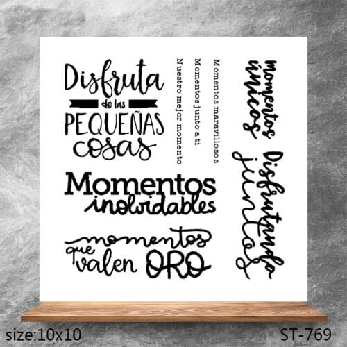 ZhuoAng Mysterious language Transparent Seals for DIY scrapbooking photo album Clear Stamps