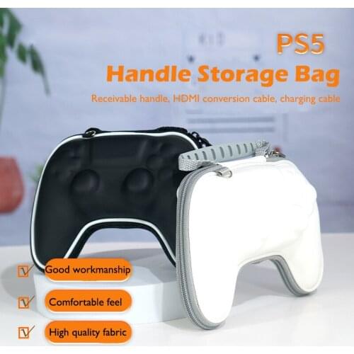 PS5 Controller Storage Bag PU Hard Cover Shell Wateproof Handbag Game Carrying Case For PlayStation 5 PS5 Handle Accessories