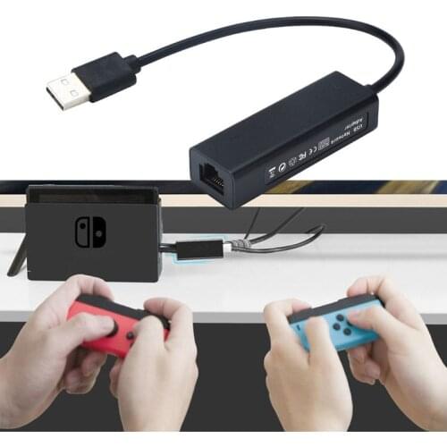 100Mbps USB 3.0 Ethernet Network Card For Nintendo Switch/ For Wii/For WiiU Lan Connection Adapter