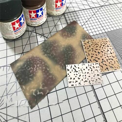 Stenciling Template DIY Spray Plate Tool Creative Camouflage Leakage Spray for Gundam Military Model