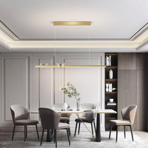 Led living Pendant Lights modern minimalist European bedroom dining room lamps home iron indoor lighting lamp Brightnes Dimmable