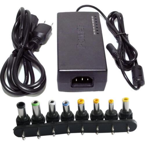 Hot Sale Universal 96W Laptop Notebook AC Charger Power Adapter plug with retial packag Adapter with 8 connectors 50pcs/lot