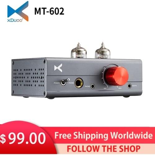 XDUOO MT-602 Tube Amplifier Double 6J1 MT602 High Performance Tube+ Class A Headphone Amplifier