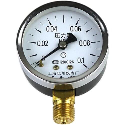 Y60 Pressure gauge 0.06 ~60 Mpa ordinary pressure gauge water pressure gauge low pressure barometer