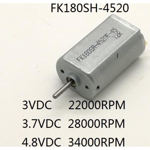 1pcs/lot Micro Motor FK-180SH DC3V-4.8V motor 180 34000RPM for Electric shaver, toothbrush FK-180