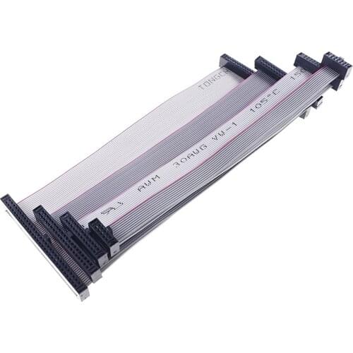 5pcs 1.27 mm IDC Socket Extension Flat Ribbon Cable 6 8 10 12 14 16 18 20 24 30 34 40 44 50 60 68 80 Pin 15 CM ISP JTAG DAP AVR