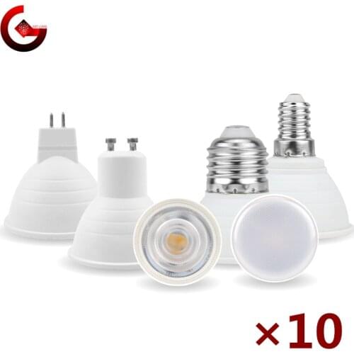 10pcs/lot MR16 GU10 E27 E14 Lampada LED Bulb 6W 220V Bombillas LED Lamp Spotlight Lampara LED Spot Light 24/120 degree Lighting