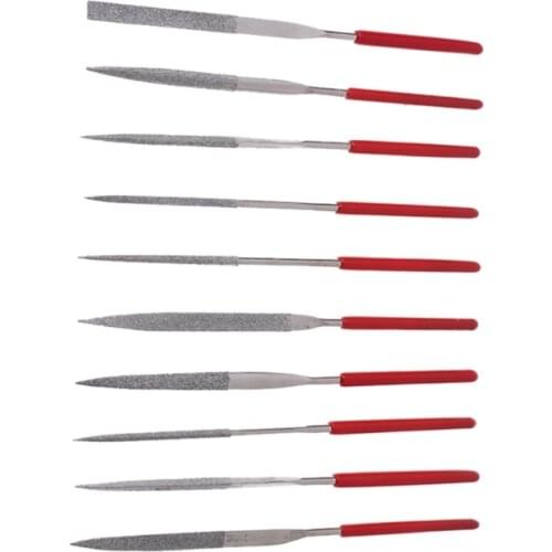140mm Needle Files Carving Jeweler Diamond Metal Glass Stone Craft Tool 10pcs