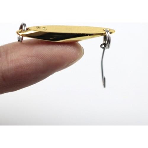 2PC Durable High Carbon Steel Hooks Hard Metal Spoon Trolling Blade Sequins Spinner Bait Wobbler Fishing Lure Tackles Sets