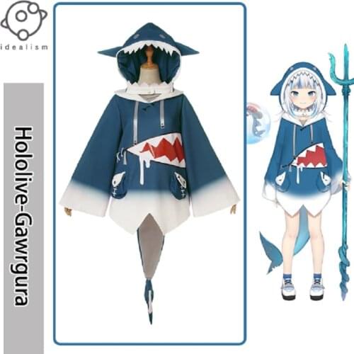 2020 Anime Hololive GawrGura cos suit HololiveEN Gawr Gura cosplay suit