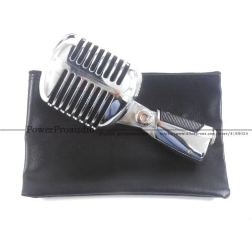 55SH Dynamic Vocal Retro Wired Microphone Stand Desktop Mic Holder Tripod For KTV Vintage Microfone Karaoke Mike