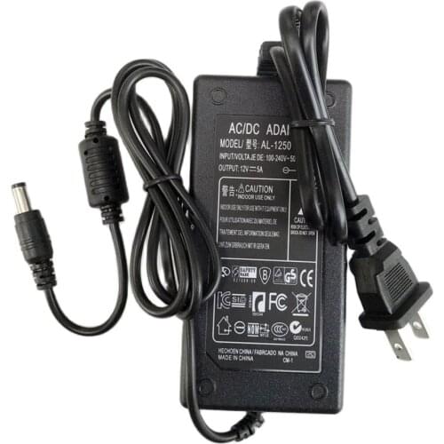 AC 100-240V US Plug Adapter To DC 12V 5A Power Supply For Car Headlight Lens Professional Repairing Atomization Cup Tool