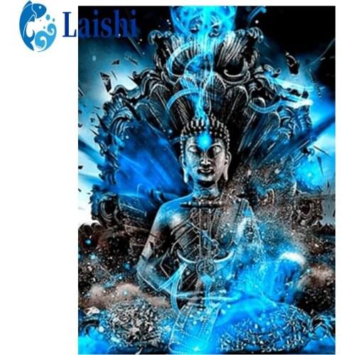 3D Diy Diamond Painting Buddha religion Art full round drill /square Diamond Picture Mosaic Gift Home Wall Decoration pictures