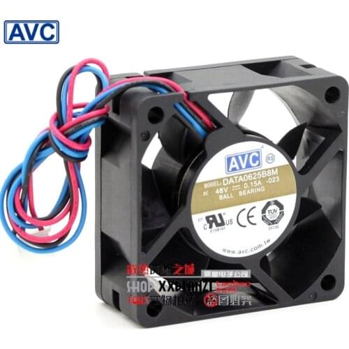 AVC new DATA0625B8M 6CM 6025 60mm 48V 0.15A dual ball bearing cooling fan drive 60*60*25mm