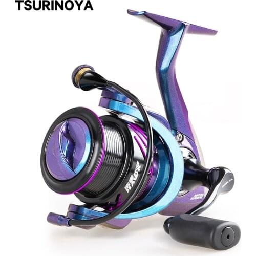 TSURINOYA 2000S 2500S 3000S Long Casting Spinning Fishing Reel HAWK 5.2:1 7kg Drag Shallow Spool Pike Bass Fishing Wheel
