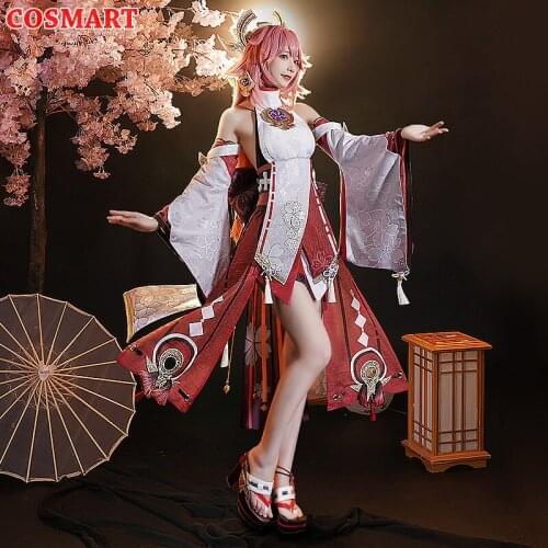 PRESALE Genshin Impact Yae Kamika Game Suit Uniform Cosplay Costume BaChongShenZi Halloween Carnival Party Outfit For Women