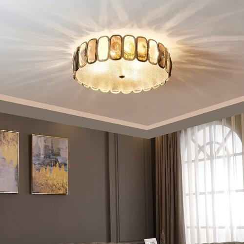 Bedroom lamp ceiling lamp Nordic minimalist modern master bedroom lamp living room lamp crystal ceiling lamp ceiling lamp